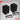 Pyle - Outdoor Speaker System Wired (Pair), Marine Grade 2 Way 300W Peak Power, 3.5" Woofer and 1" Tweeter, Universal Mount For Wall or Ceiling, Use in Pool, Patio, Boat, Deck or Home Theater (Black)_131