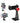 Ruittos Phone Holder for Tripod, Metal Cellphone Tripod Adapter 360 Degree Rotation Vertical Video Smartphone Bracket Clip Compatible with iPhone X XS XR 8 Samsung Galaxy S10 S9+ Huawei (Black C18)_BlackC_1