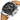 SAPPHERO Watch for Men Chronograph 100M Waterproof Stylish Business Casual Quartz Mens Watches Leather/Stainless Steel Band Luminous Calendar Young Mens Watches_SilverBlackL_461