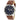 Seiko Automatic Self Wind Brown Leather Strap Blue Dial Men's Watch SNKN37_1