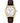 SEIKO SRK050 Automatic Watch for Men - Essentials - White Dial, Stainless Steel, Gold-Finish, Leather Band - 100M Water Resistant_1