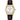 SEIKO SRK050 Automatic Watch for Men - Essentials - White Dial, Stainless Steel, Gold-Finish, Leather Band - 100M Water Resistant_1