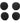 Shure RK355WS Black Foam Windscreens for SM93, Set of 4_1