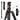 SmallRig T-10 Camera Tripod, 68" Foldable Aluminum Tripod & Monopod, Compatible with 1/4"-20 and 3/8"-16 Video Head, Payload 33lb, Adjustable Height from 19.7" to 67.7" for Camera, Phone - 3983_black_1