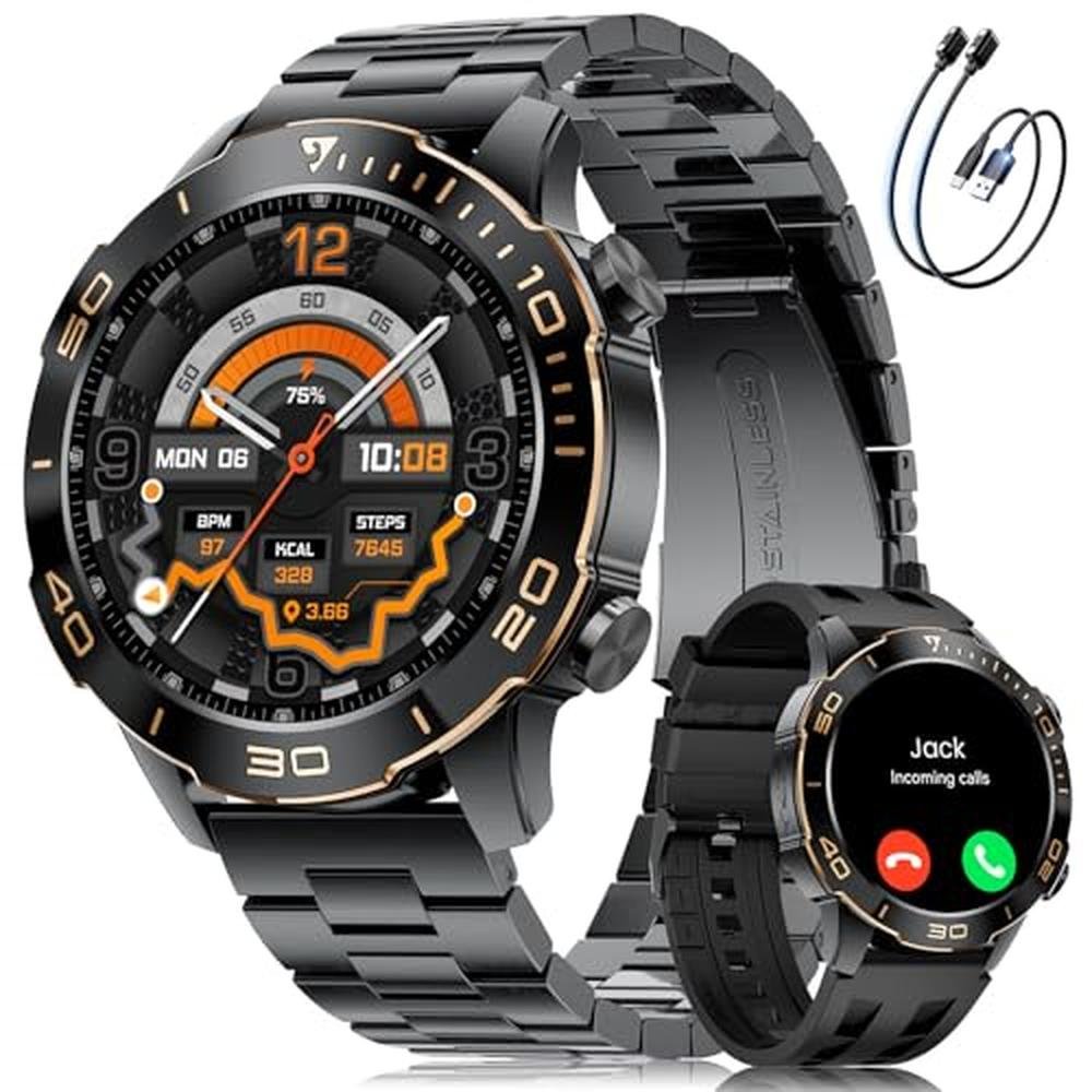 Excellent Sleep Watch Men Watches | Luxury Smartwatches for Android iPhone | 50-Day Battery ...