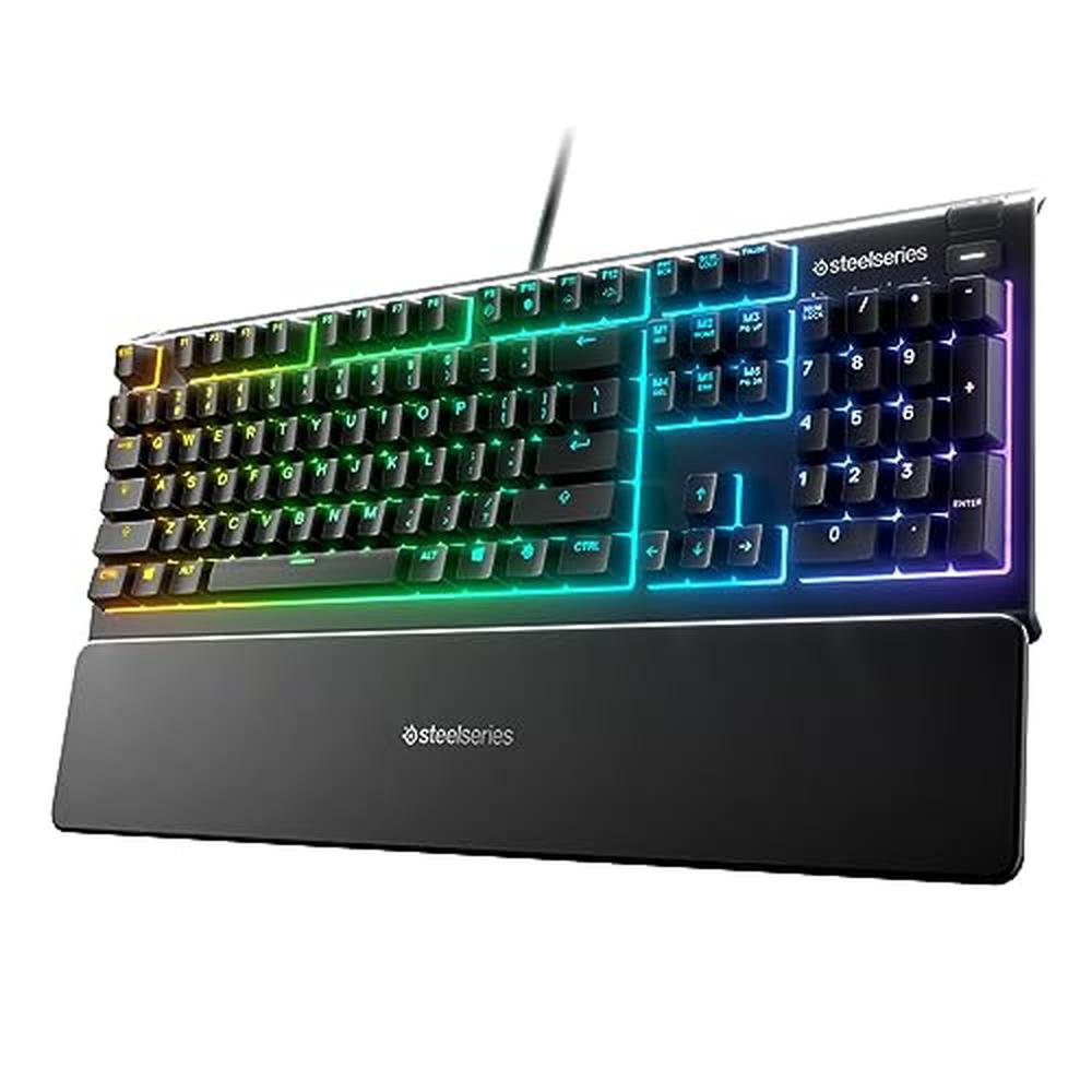 Bàn phím cơ Steelseries Apex 3 RGB Keyboard US Magnetic Wrist Rest Bàn phím cơ Steelseries Apex 3 RGB Keyboard US Magnetic Wrist Rest