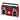 Studebaker SB2145R 80's Retro Street Bluetooth Boombox with FM Radio, CD Player, LED EQ, 10 Watts RMS Power and AC/DC in Red_1