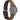 Timex Men's Easy Reader 35mm Watch - Brown Strap Blue Dial Silver-Tone Case_131