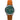 Timex Men's Easy Reader 35mm Watch - Brown Strap Green Dial Silver-Tone Case_1