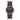Timex Unisex Weekender 38mm Watch Silver-Tone Case Black Dial with Brown Leather Slip-Thru Strap_1