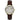 Timex Women's Easy Reader 25mm Watch Gold-Tone Case Natural Dial with Brown Croco Leather Strap_1