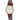 Timex Women's Easy Reader 25mm Watch Gold-Tone Case White Dial with Burgundy Croco Leather Strap_1