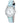 Timex Women's Easy Reader 30mm Watch | Silver Tone Case White Dial | Luxury Timepiece with Light Blue Leather Strap
