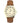 Timex Women's Easy Reader 38mm Watch Gold-Tone Case Cream Dial with Brown & Pink Leather Strap_1