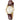 Timex Women's T21693 Essex Avenue Burgundy Croco Pattern Leather Strap Watch, GoldBurgundyMOP_1