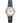 Timex Womens T2N954 South Street Blue Croco Pattern Leather Strap Watch, BlueGoldToneWhitemm_1