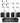 TONALUXE 4 Channel Wireless Lapel Microphone System with 4 Headset Mics, 4 Lavalier Mics, UHF Metal Receiver, 4 Bodypacks, Independent Volume Control, 262ft Range for Home, Classroom, Church, Events_Black_1