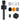 TONOR Handheld Adaptor for Interview Mic, Wireless Microphone Handle for Lavalier, Compatible with Rode, DJI and All Lav Mic, Microfono Stand with Flag Station, Foam, Rig for Vlogging, Reports, TP20, Black_1