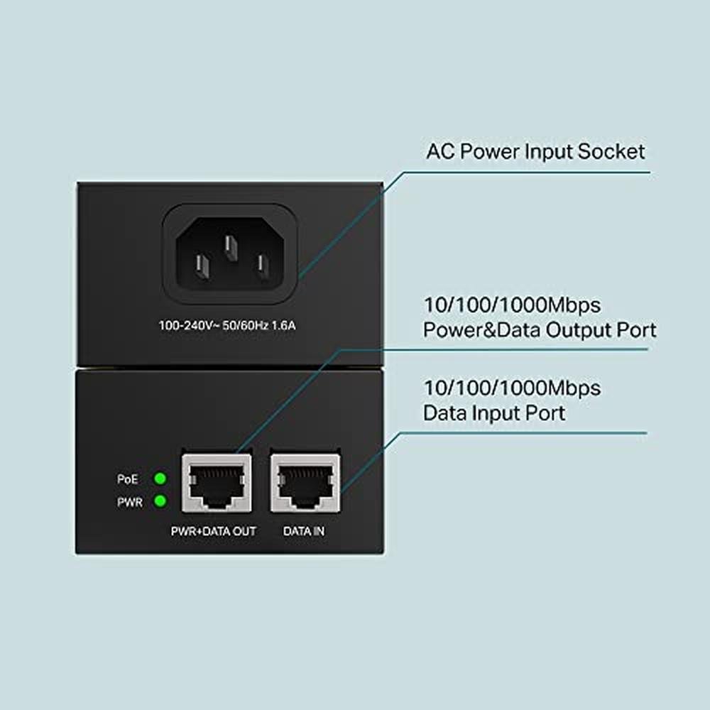 Poe Link | TP-Link POE Injector Gigabit Non-Poe to Poe Adapter 802.3bt ...