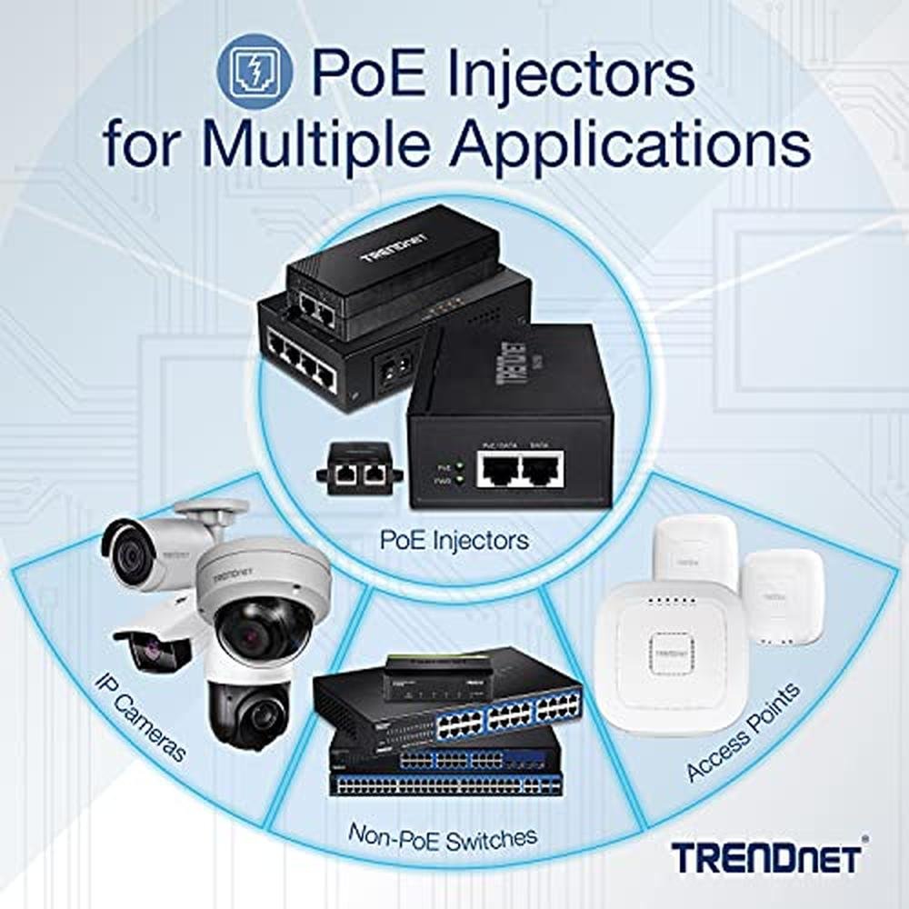 Compact Poe Injector Poe Gigabit | Trendnet 65W 4-Port Gigabit Poe Injector TPE-147GI | High ...