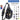 TurnWay Water-Proof Sling bag/Crossbody Backpack/Shoulder Bag with USB Charging Port for Travel, Hiking, Cycling, Camping (Grey Grid)_2459