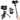 ULANZI MT-47 Camera Tripod Aluminum Alloy Mini Travel Phone Tripod Stand Compact Desktop Tripod for DSLR, 360 Ball Head with 1/4 inch Arca Quick Release Plate Cold Shoe Portable Vlog Selfie Stick_Black_1