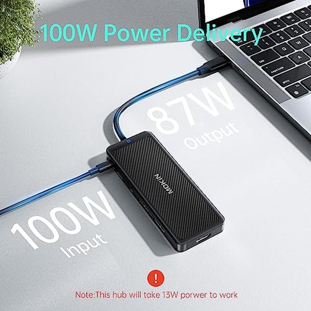 Thinkpad Doggle Docking Station | Mokin USB C Hub Dongle with 2 DP HDMI 3 USB A 3.1 SD ...