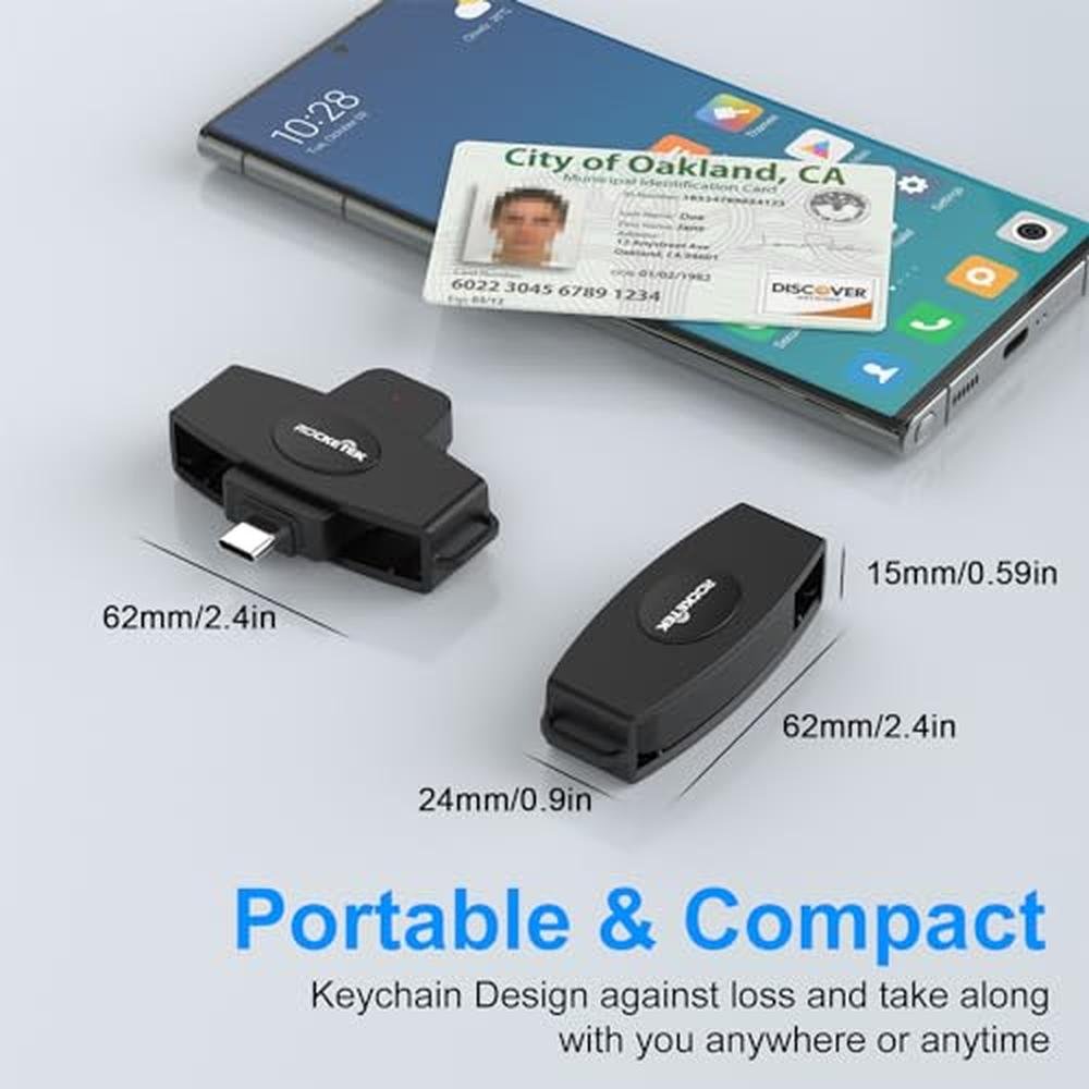 Cac Reader Components CAC Reader | USB C DOD Military Smart Card Reader and SIM Card Reader ...