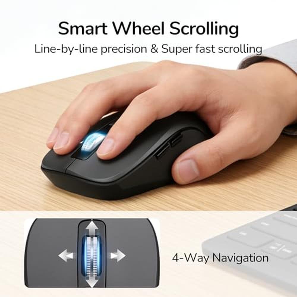 Keyboard Mouse Sensor Wireless Keyboard Mouse Combo | Scissor Switch Keys 2-in-1 USB Receiver ...