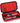 Wireless Microphone Case Compatible with JBL Wireless Two Microphone System/for JBL PartyBox Wireless Mic, Handheld Dual Mic Travel Bag for Singing or Karaoke for Receiver, Adapter, Batteries (Red)_Red_1
