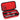 Wireless Microphone Case Compatible with JBL Wireless Two Microphone System/for JBL PartyBox Wireless Mic, Handheld Dual Mic Travel Bag for Singing or Karaoke for Receiver, Adapter, Batteries (Red)_Red_1