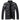 WULFUL Men's Stand Collar Leather Jacket Motorcycle Lightweight Faux Leather Outwear_Black_1